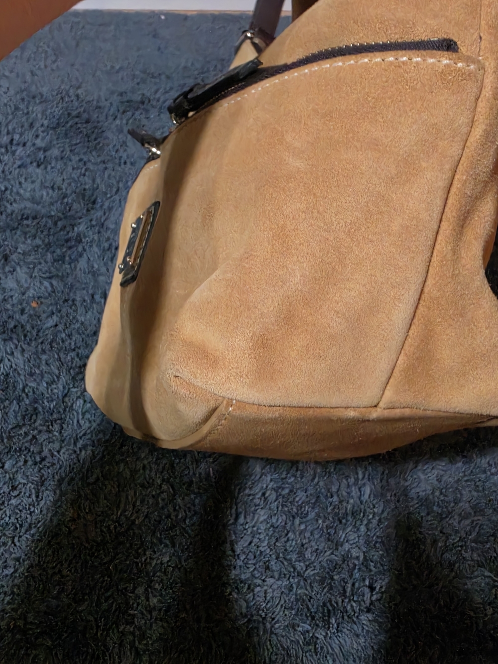 Dooney & Bourke Suede Hobo Bag - Picture 7 of 15